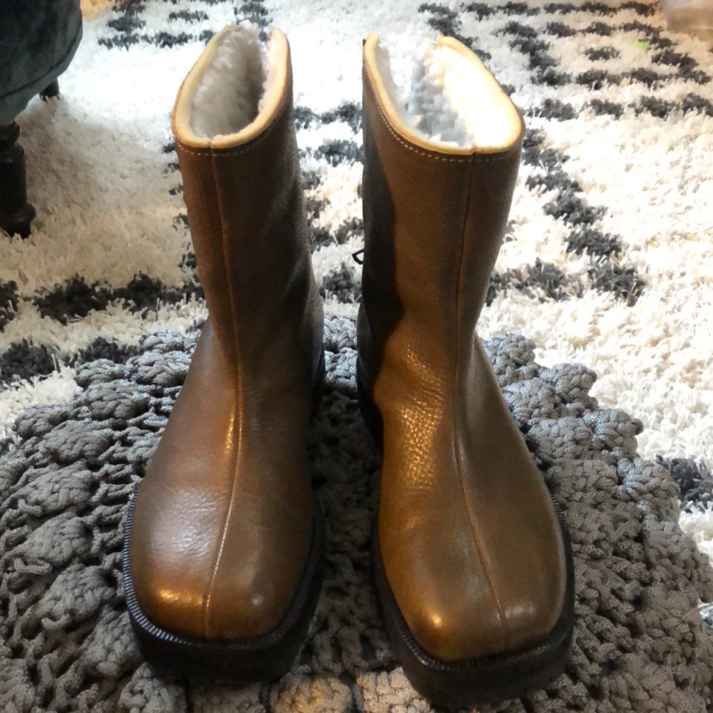 Maison Margiela half-calf leather boots.